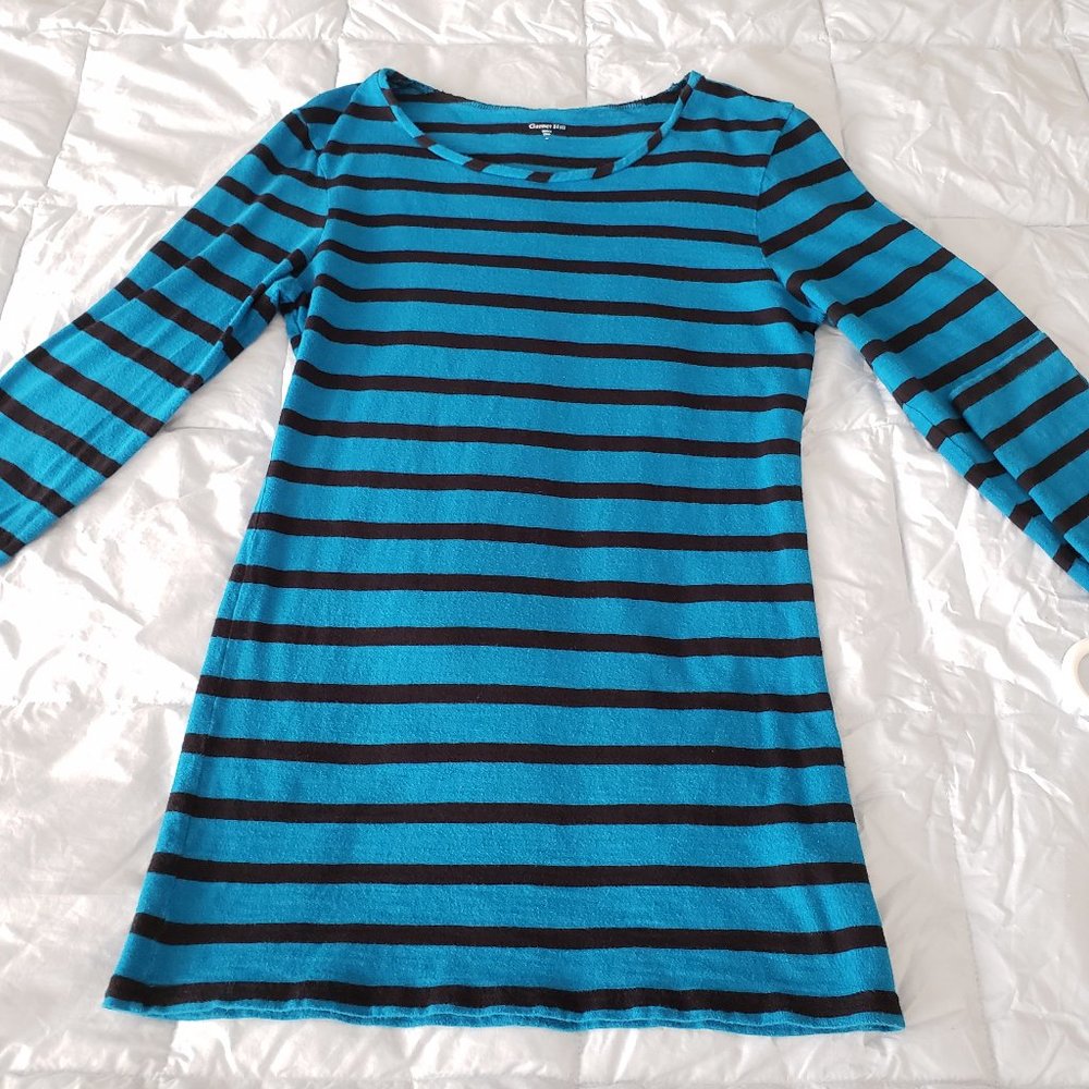Garnet Hill stripped tunic top. SIZE M.
